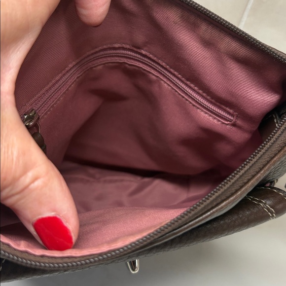 Coach Vintage brown pebbled leather crossbody bag no callouts - Picture 9 of 9